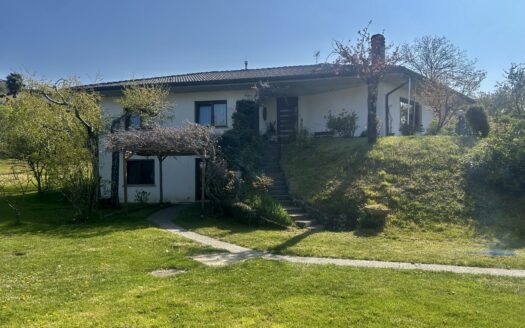 Villa indipendente con bellissimo giardino piantumato di mq 3500 e dependance.